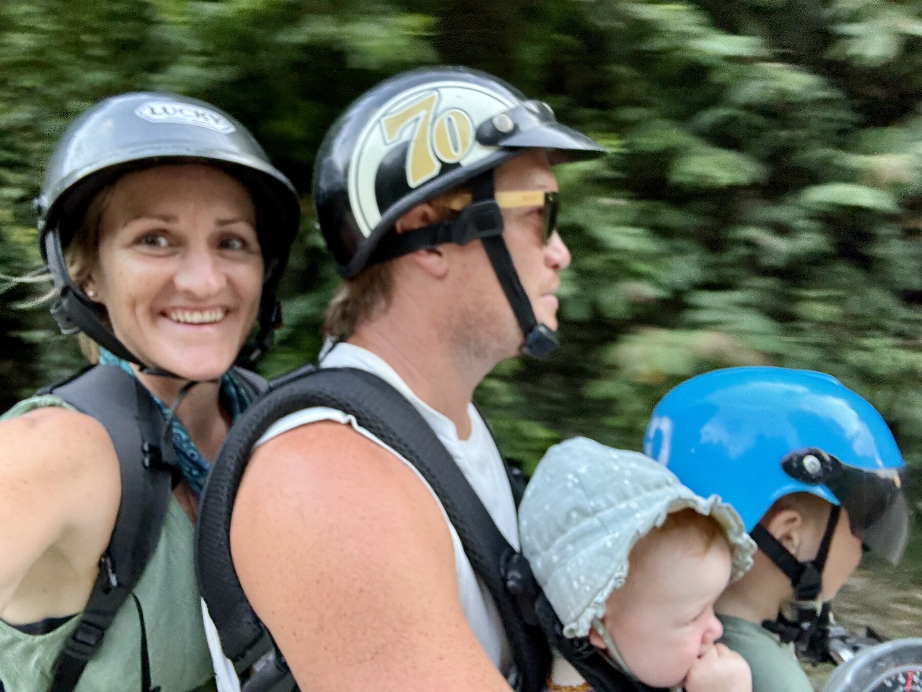 A family exploring together